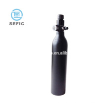 Manufacture Paintball Gun Air Tank SEFIC Co2 Cylinder Optional 0.62 Kg TPED/CE 200bar 300bar CN;SHG 0.45L 282mm 60mm High